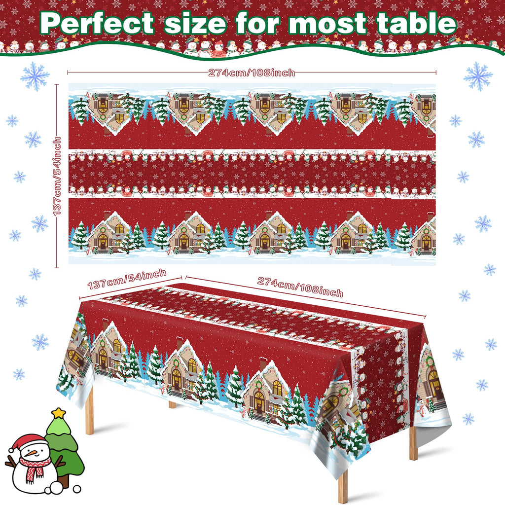 OHOME 4th of July Decorations - Red White and Blue Tablecloth for 250th Anniversary American USA Merchandise - Fourth of July Accessories for Home Outdoor | Patriotic American Flag Party Favors,2 Pack