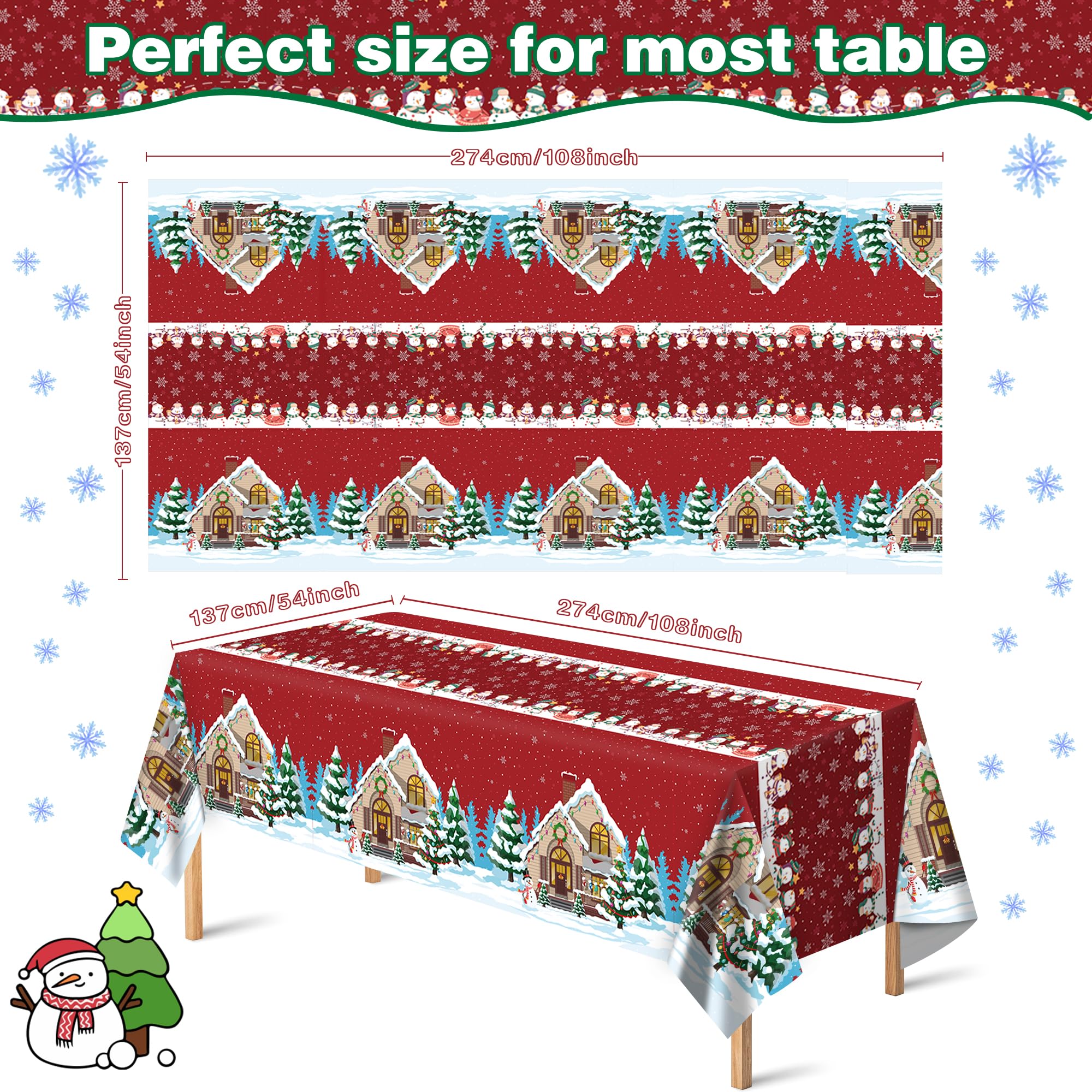 OHOME 4th of July Decorations - Red White and Blue Tablecloth for 250th Anniversary American USA Merchandise - Fourth of July Accessories for Home Outdoor | Patriotic American Flag Party Favors,2 Pack