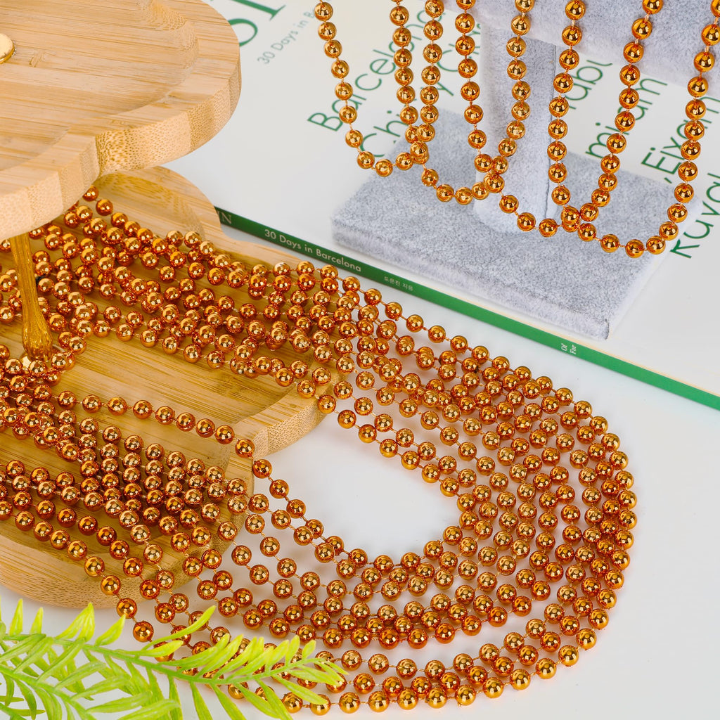 Huskein Mardi Gras Beads, 120 PCS Mardi Gras Accessories, 33 IN Green Bead Necklaces, St Patricks Day Parade Favors Bulk Party Beads Favors for Festival Carnival Decorations