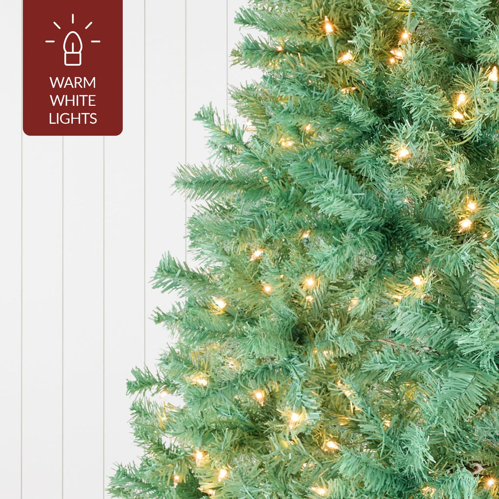Best Choice Products White Christmas Tree 6ft Pre-Lit Artificial Pine Tree Premium Holiday Decoration w/Warm White Lights, Stand, Easy Assembly
