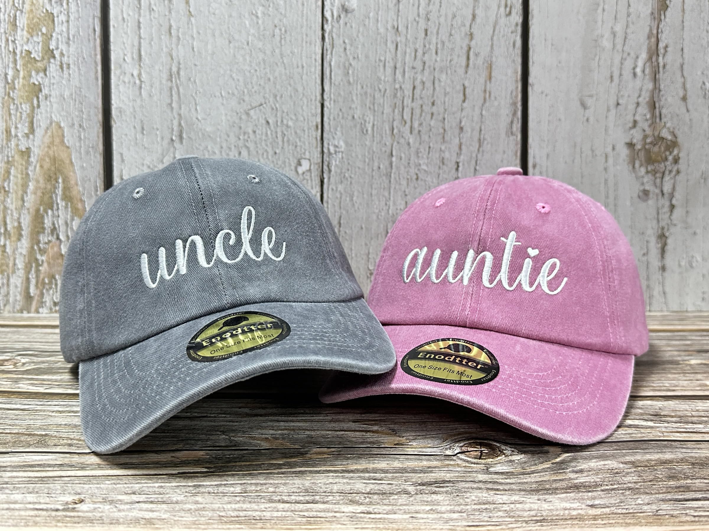 Embroidered Hats for Uncle Auntie Grandpa Grandma Mama Mini