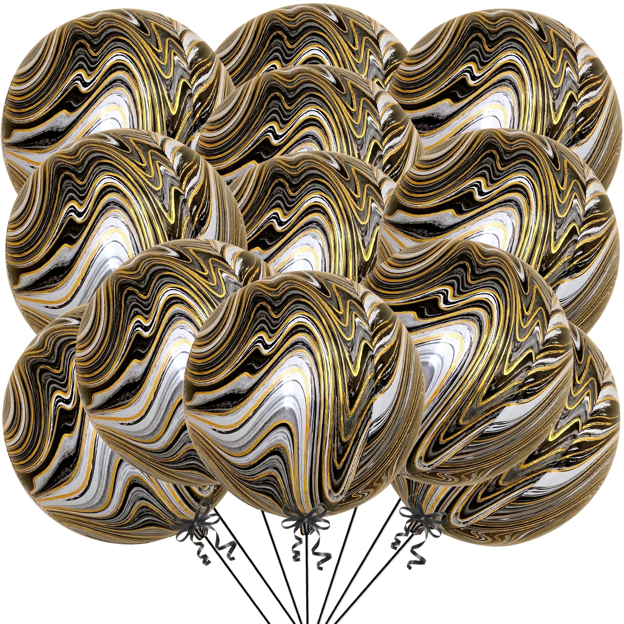 KatchOn, Large Gold Foil Balloons - 22 Inch, Pack of 12 | Gold Balloons for Graduation Decorations 2026 | Mylar Balloons for Anniversary, Wedding, Golden Birthday Party Decorations