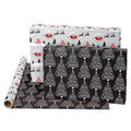American Greetings Christmas Wrapping Paper, Red and Black Buffalo Plaid Holiday Gift Wrap Set (120 sq.ft., 4 rolls-30 in. x 12 ft., 7 Adhesive Bows, 30 Gift Tag Stickers) Rustic, Snowflakes, Reindeer