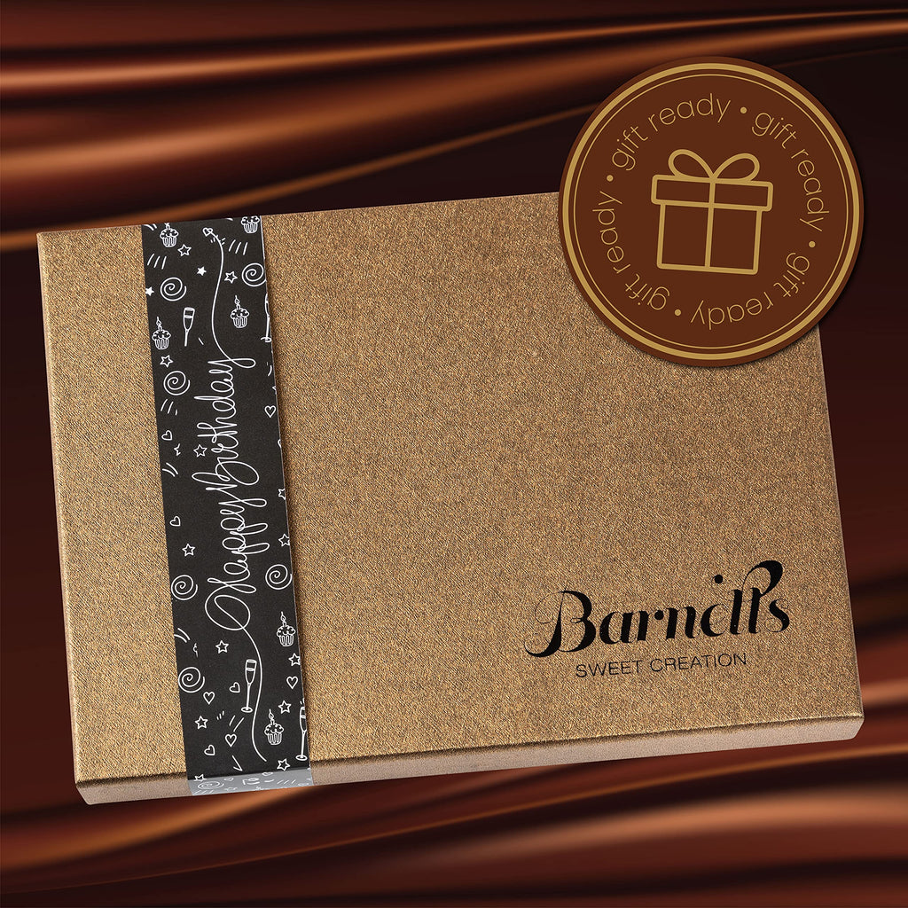 Barnetts Fathers Day Gift Basket, 12 Chocolate Covered Cookies Gourmet Candy Box Baskets for Dad, Men, Husband, Father, Grandfather, Son, Brother, Prime Food Delivery, Gifts for Him