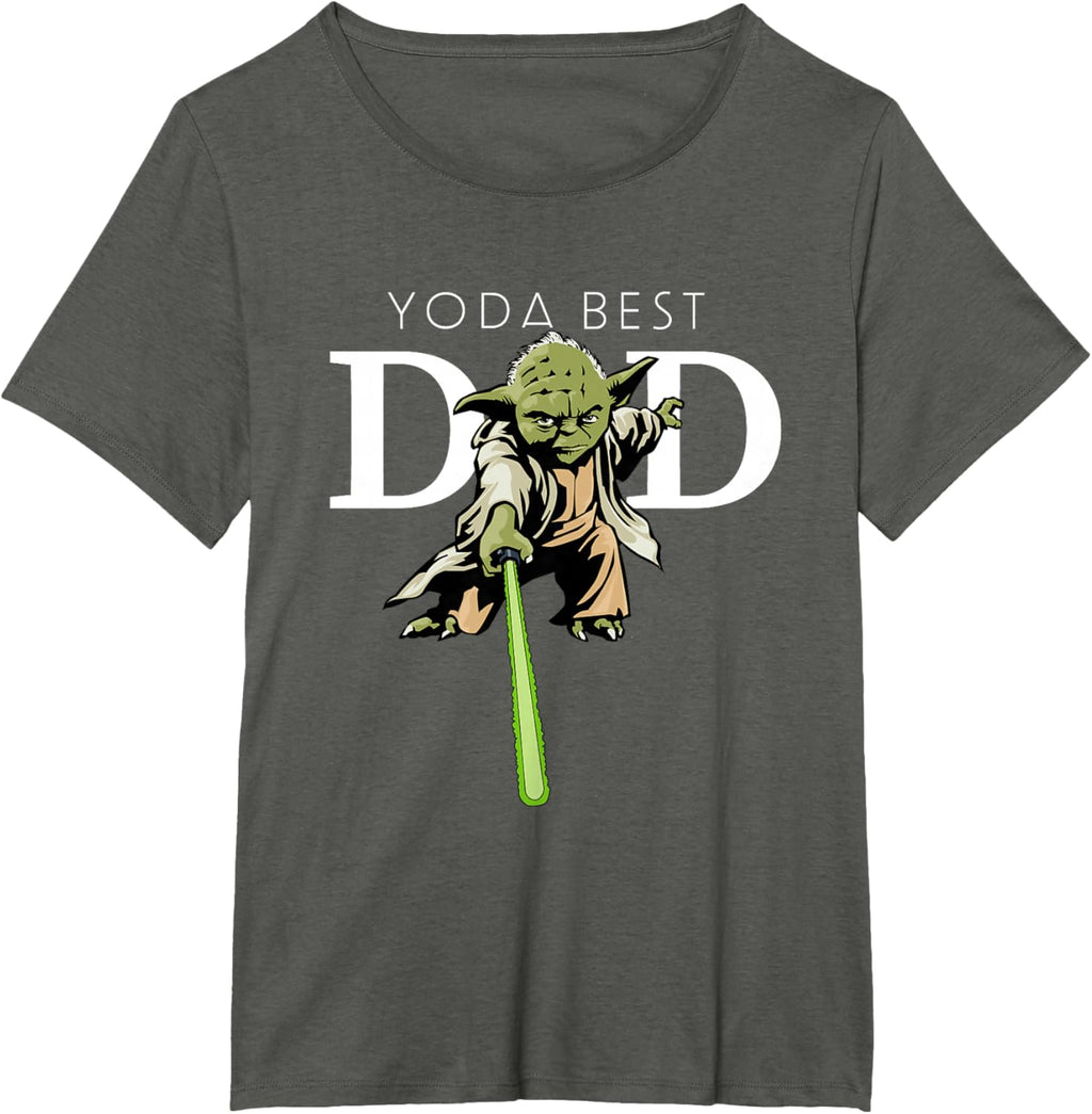 Star Wars Yoda Lightsaber Best Dad Father's Day T-Shirt