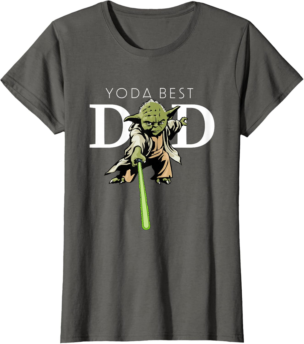 Star Wars Yoda Lightsaber Best Dad Father's Day T-Shirt