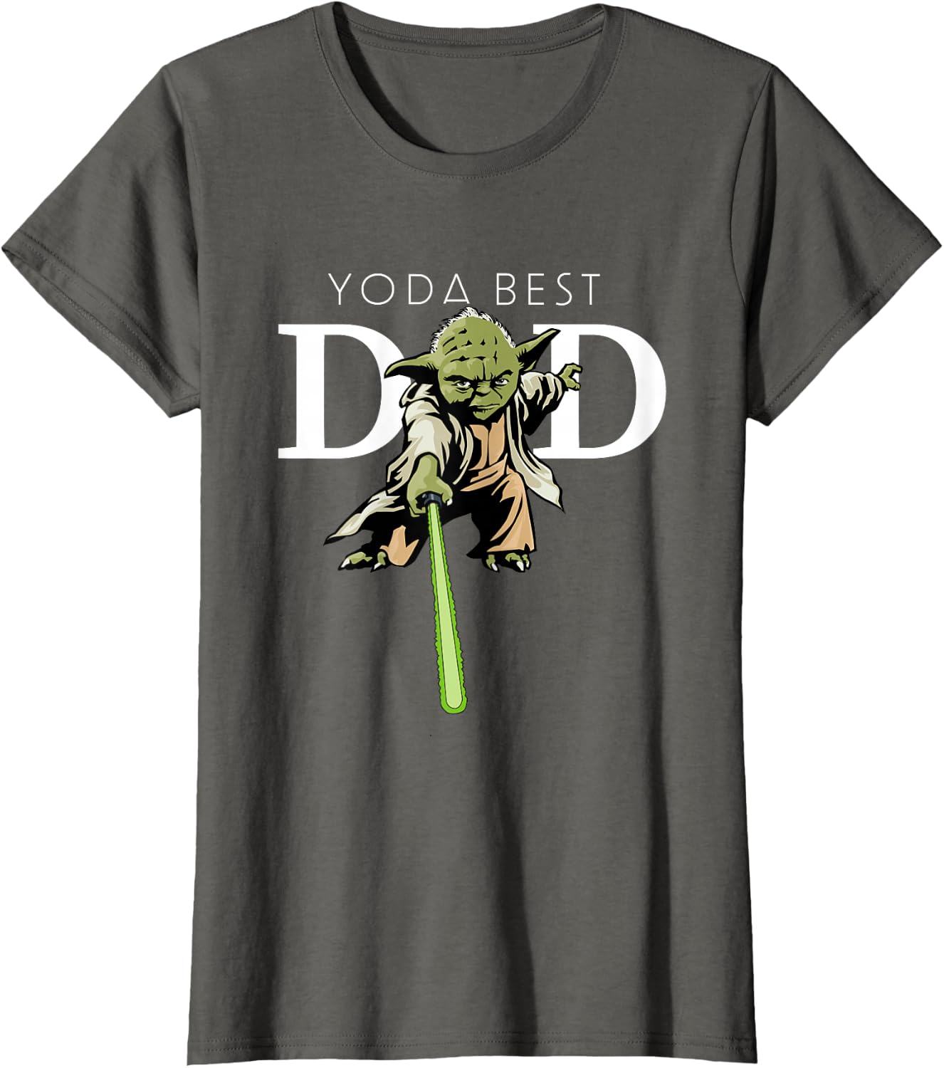 Star Wars Yoda Lightsaber Best Dad Father's Day T-Shirt