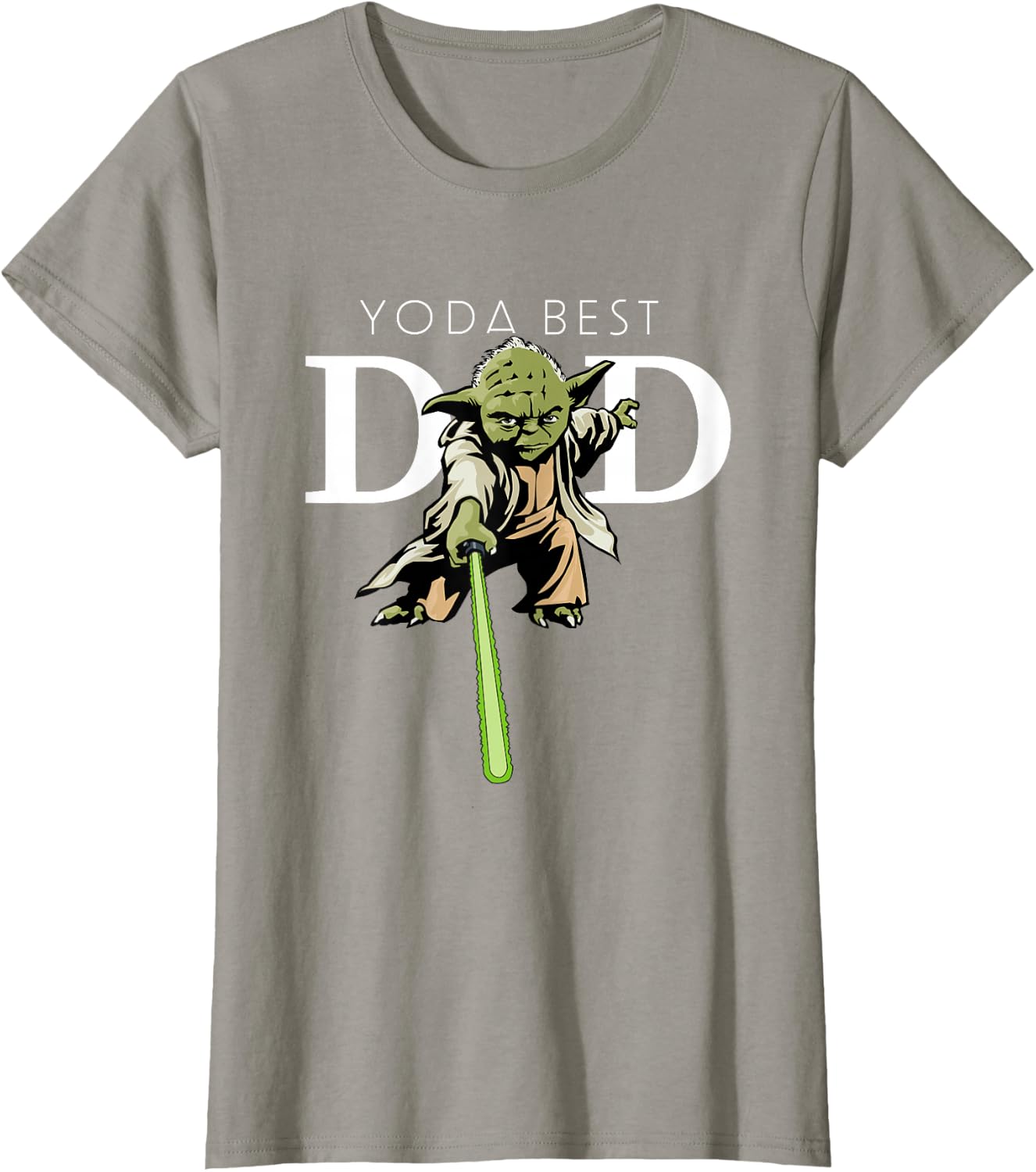 Star Wars Yoda Lightsaber Best Dad Father's Day T-Shirt