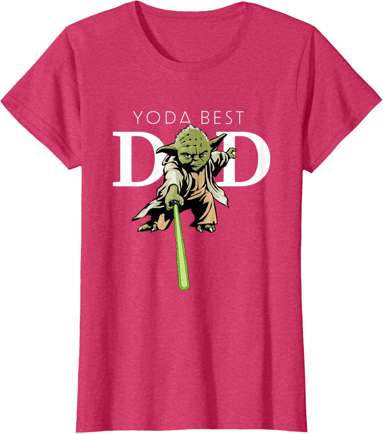 Star Wars Yoda Lightsaber Best Dad Father's Day T-Shirt