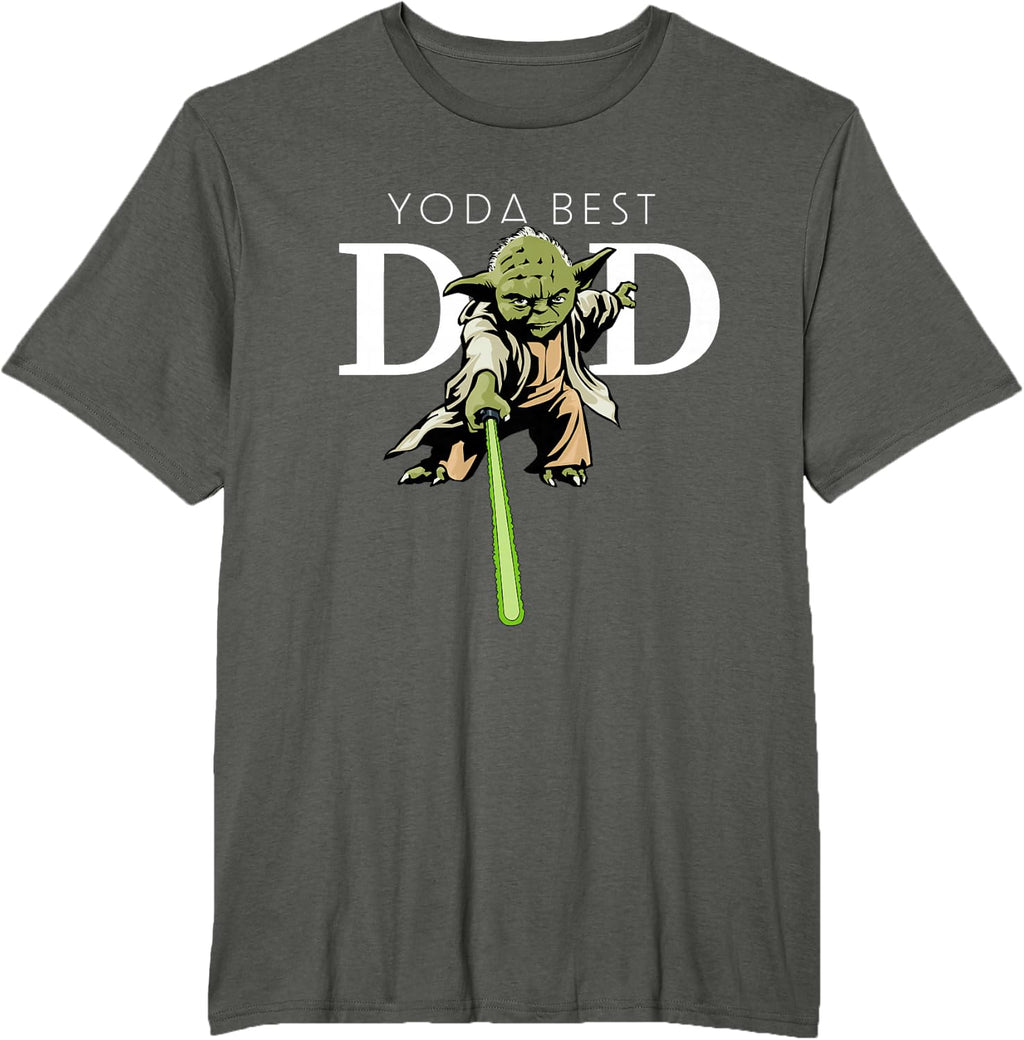 Star Wars Yoda Lightsaber Best Dad Father's Day T-Shirt