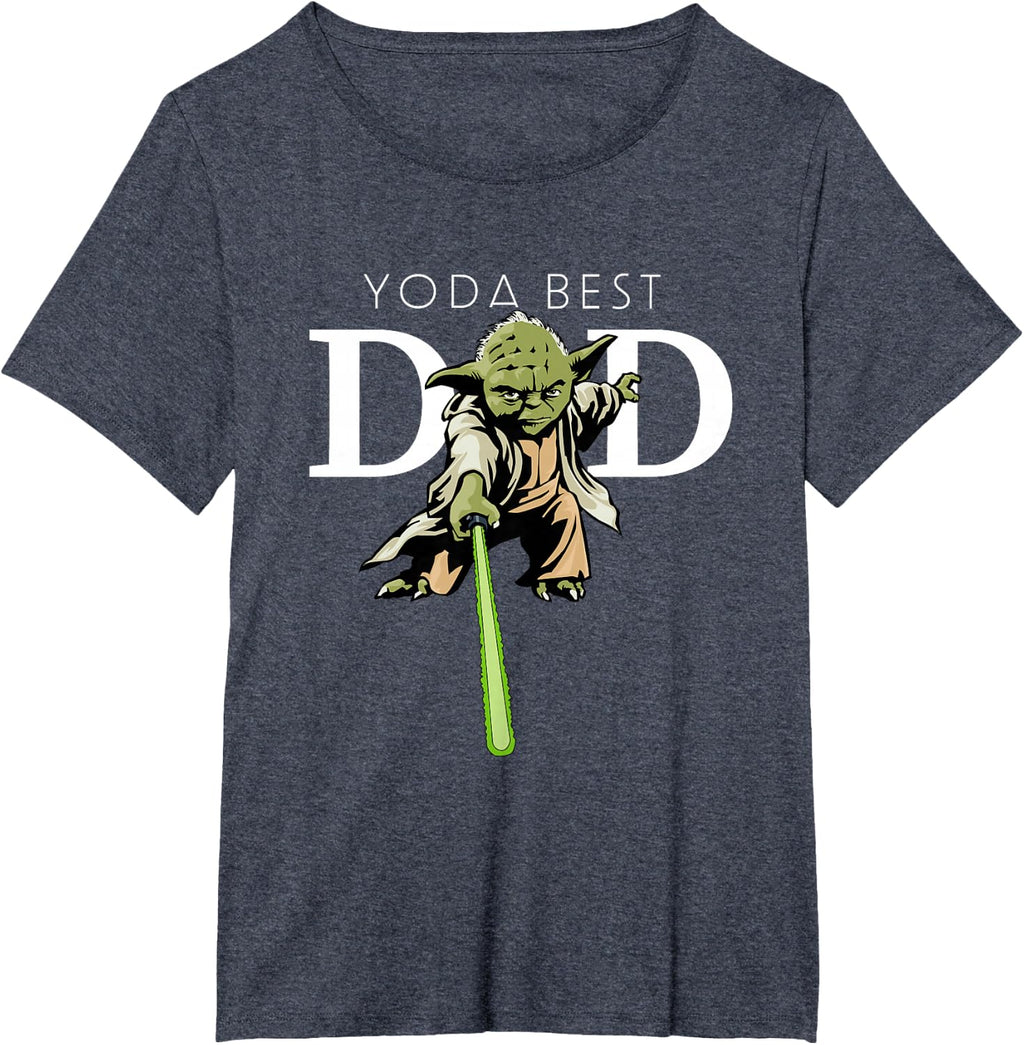 Star Wars Yoda Lightsaber Best Dad Father's Day T-Shirt