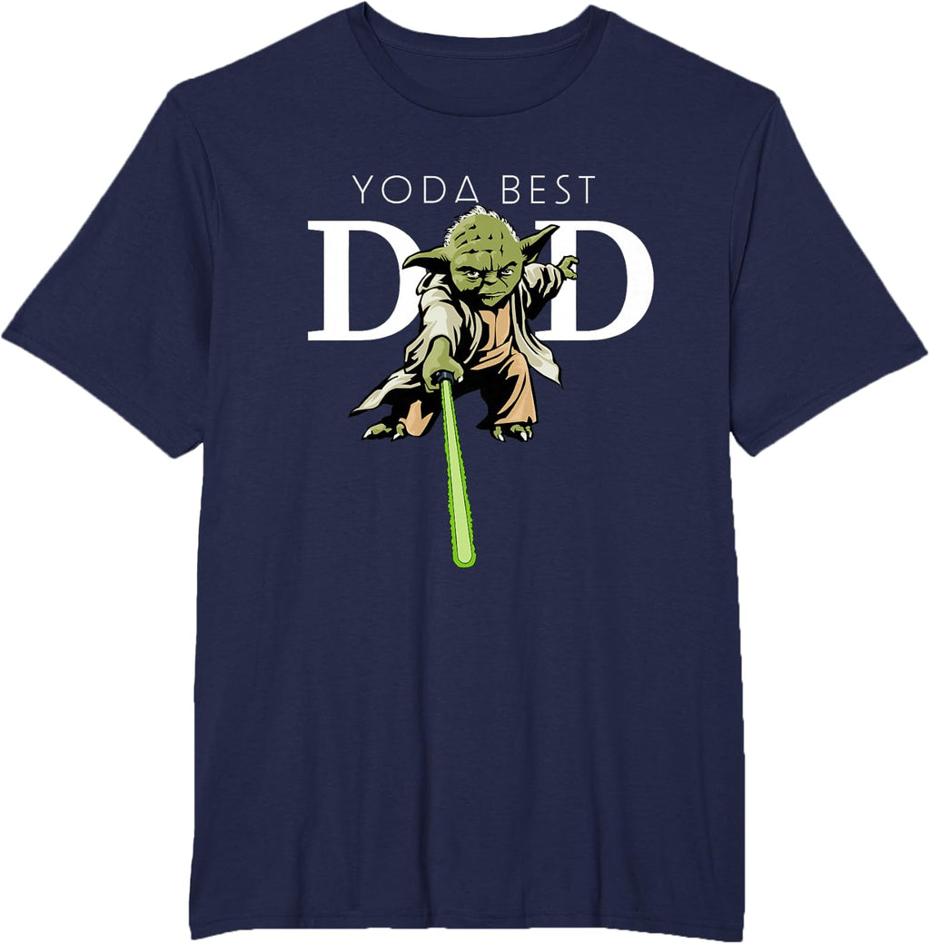 Star Wars Yoda Lightsaber Best Dad Father's Day T-Shirt
