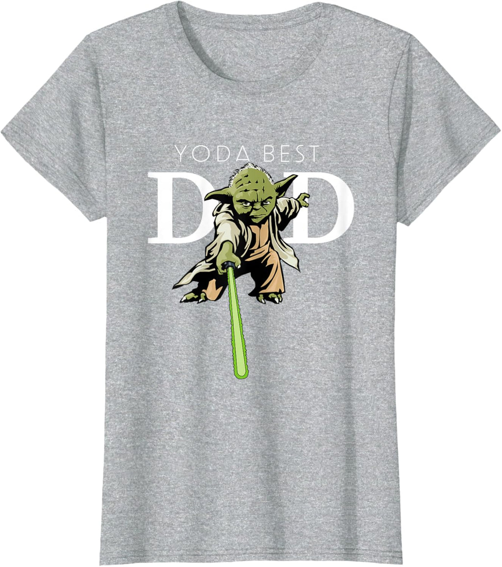 Star Wars Yoda Lightsaber Best Dad Father's Day T-Shirt