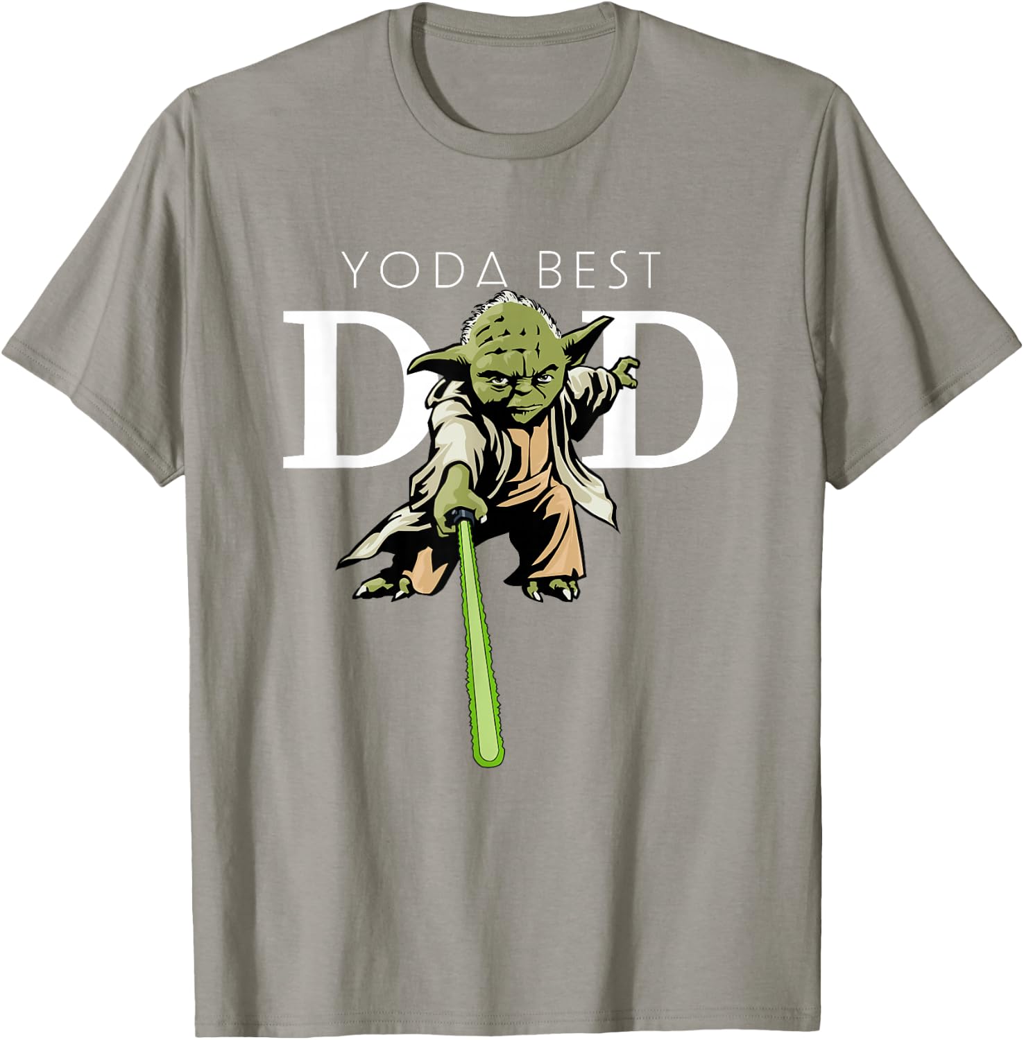 Star Wars Yoda Lightsaber Best Dad Father's Day T-Shirt