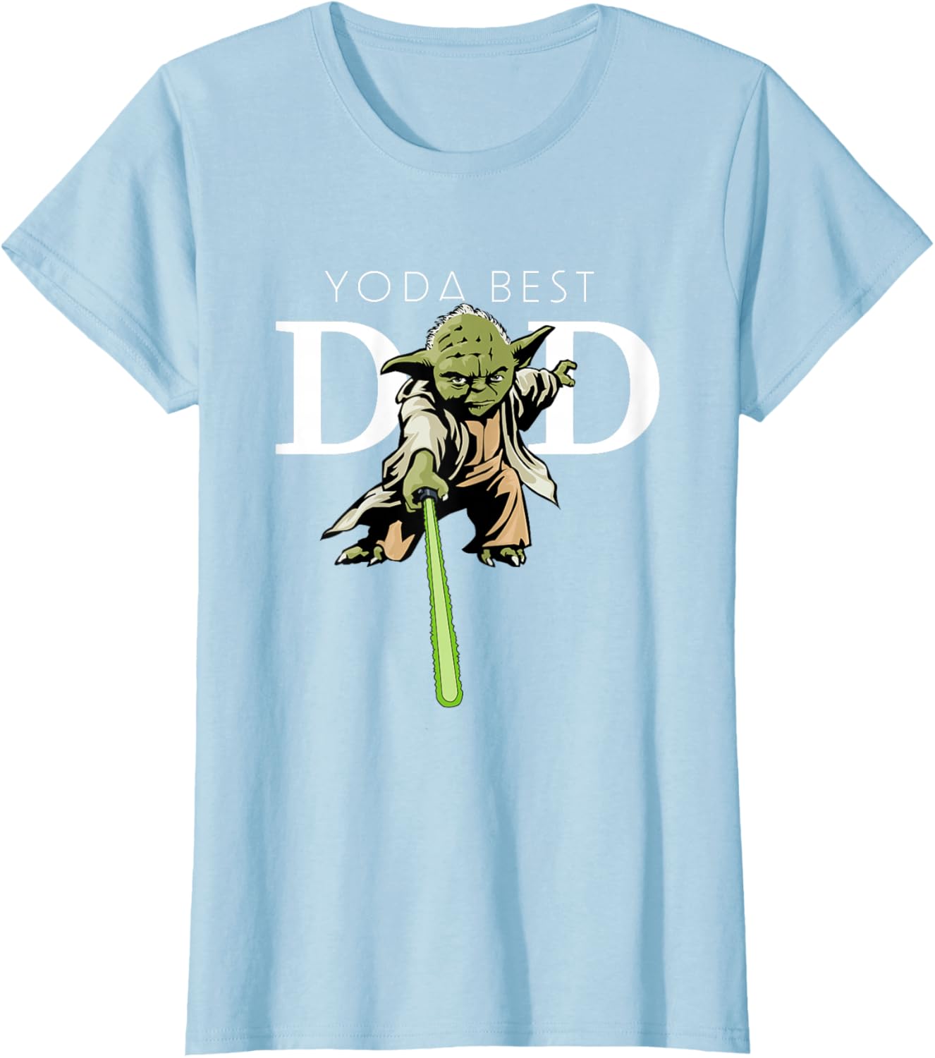 Star Wars Yoda Lightsaber Best Dad Father's Day T-Shirt