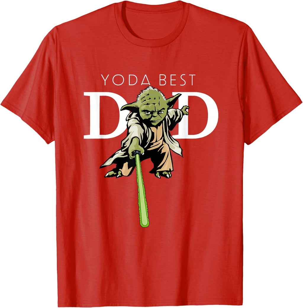Star Wars Yoda Lightsaber Best Dad Father's Day T-Shirt