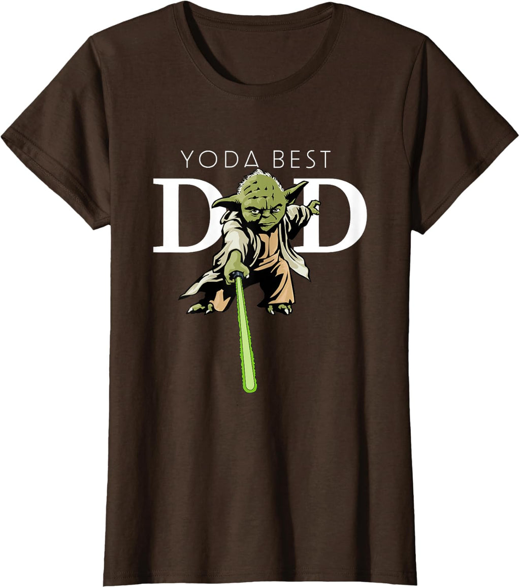 Star Wars Yoda Lightsaber Best Dad Father's Day T-Shirt