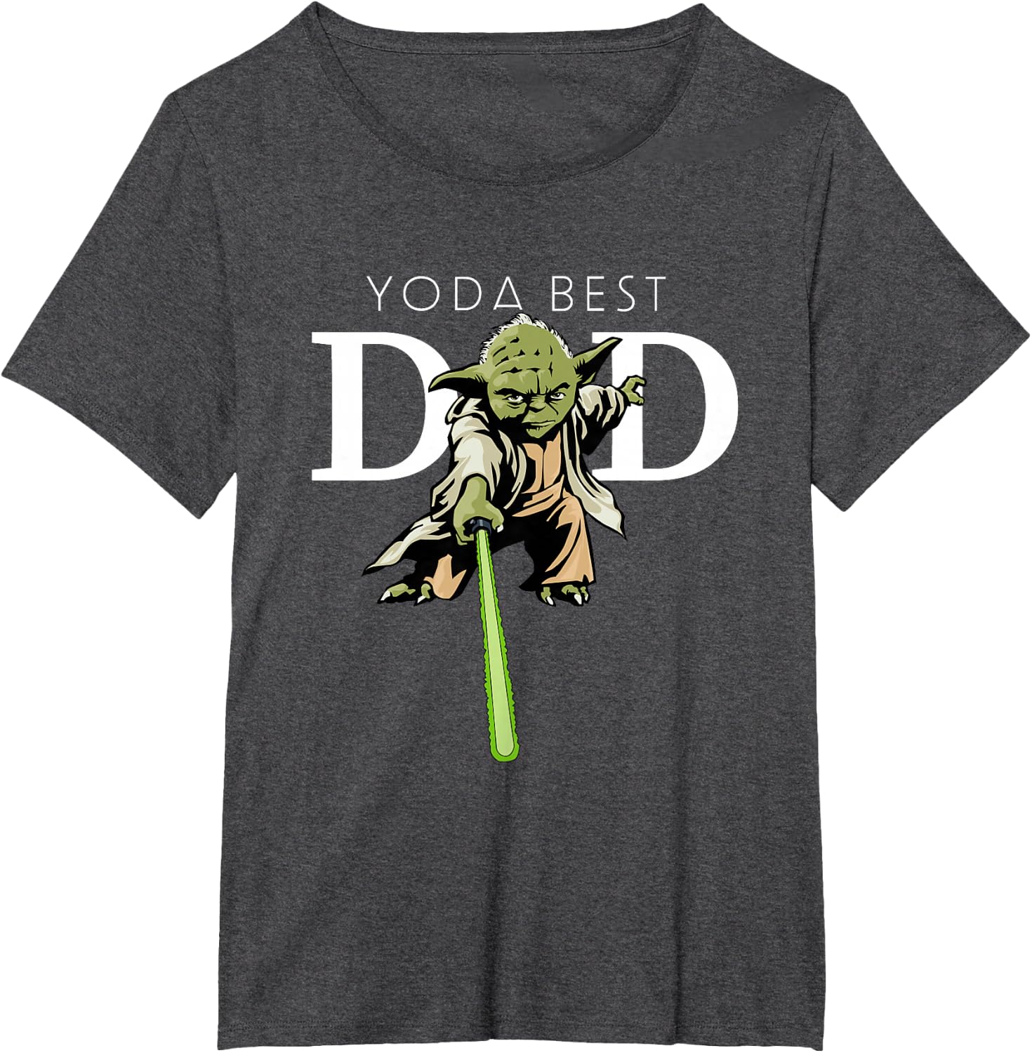 Star Wars Yoda Lightsaber Best Dad Father's Day T-Shirt
