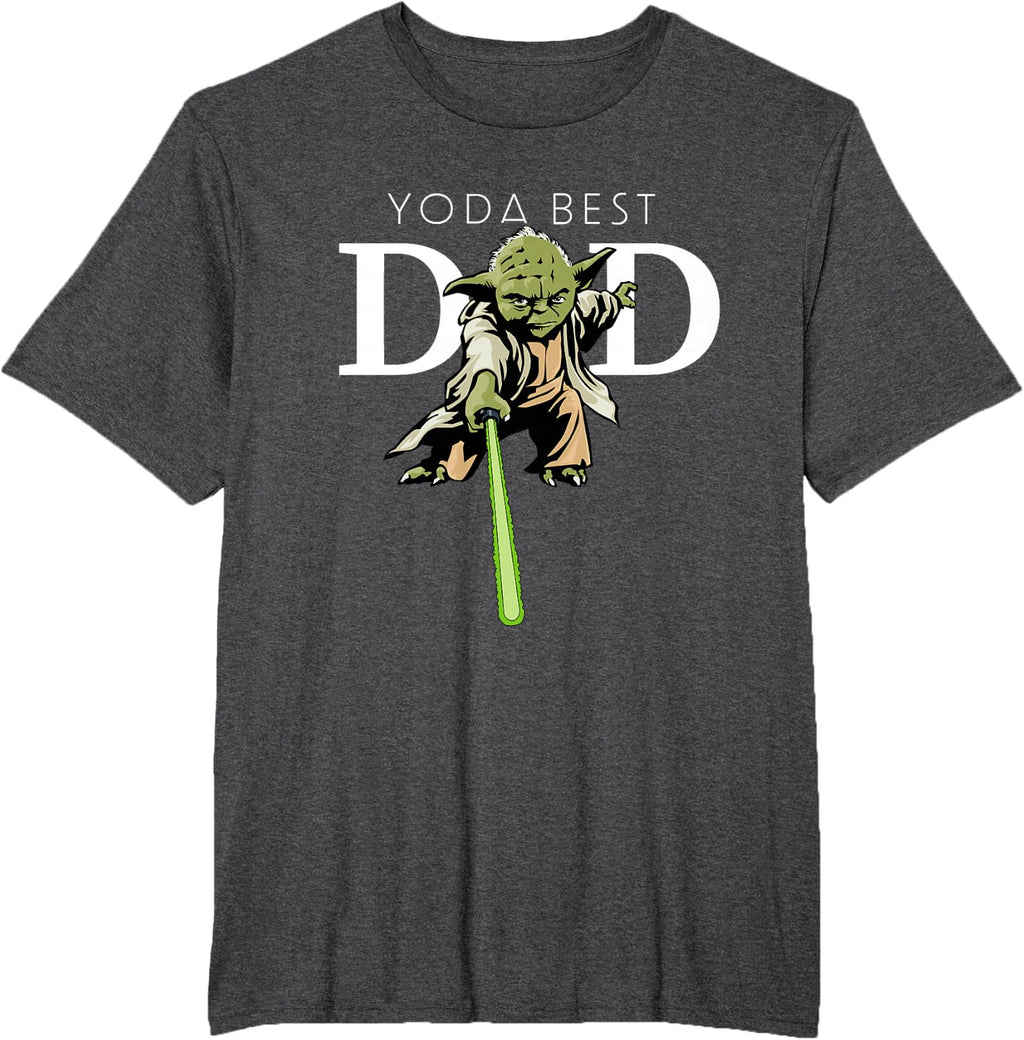 Star Wars Yoda Lightsaber Best Dad Father's Day T-Shirt