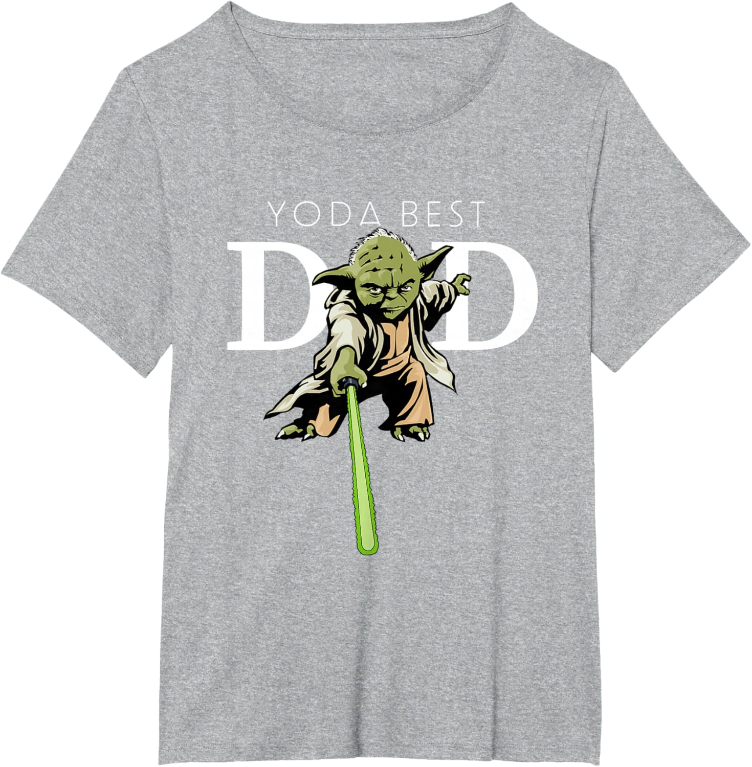 Star Wars Yoda Lightsaber Best Dad Father's Day T-Shirt