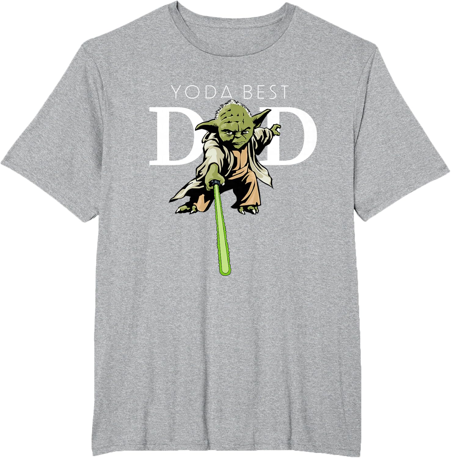 Star Wars Yoda Lightsaber Best Dad Father's Day T-Shirt