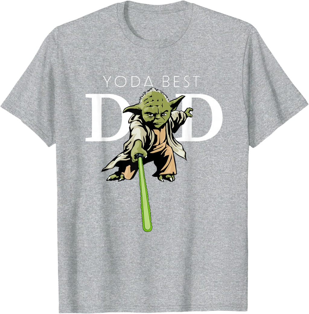 Star Wars Yoda Lightsaber Best Dad Father's Day T-Shirt